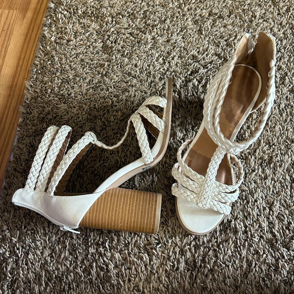 Charlotte Russe white high heels